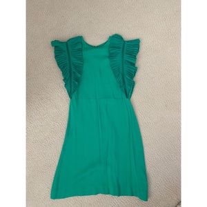 Green short sleeve Maje dress. Size 1